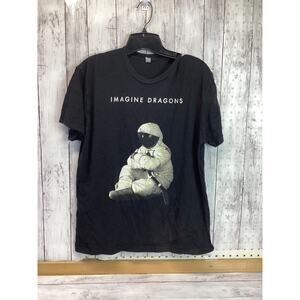 The Who Imagine Dragons Tour 2014 Men's Short Sleeve Graphic Shirt Black Medium